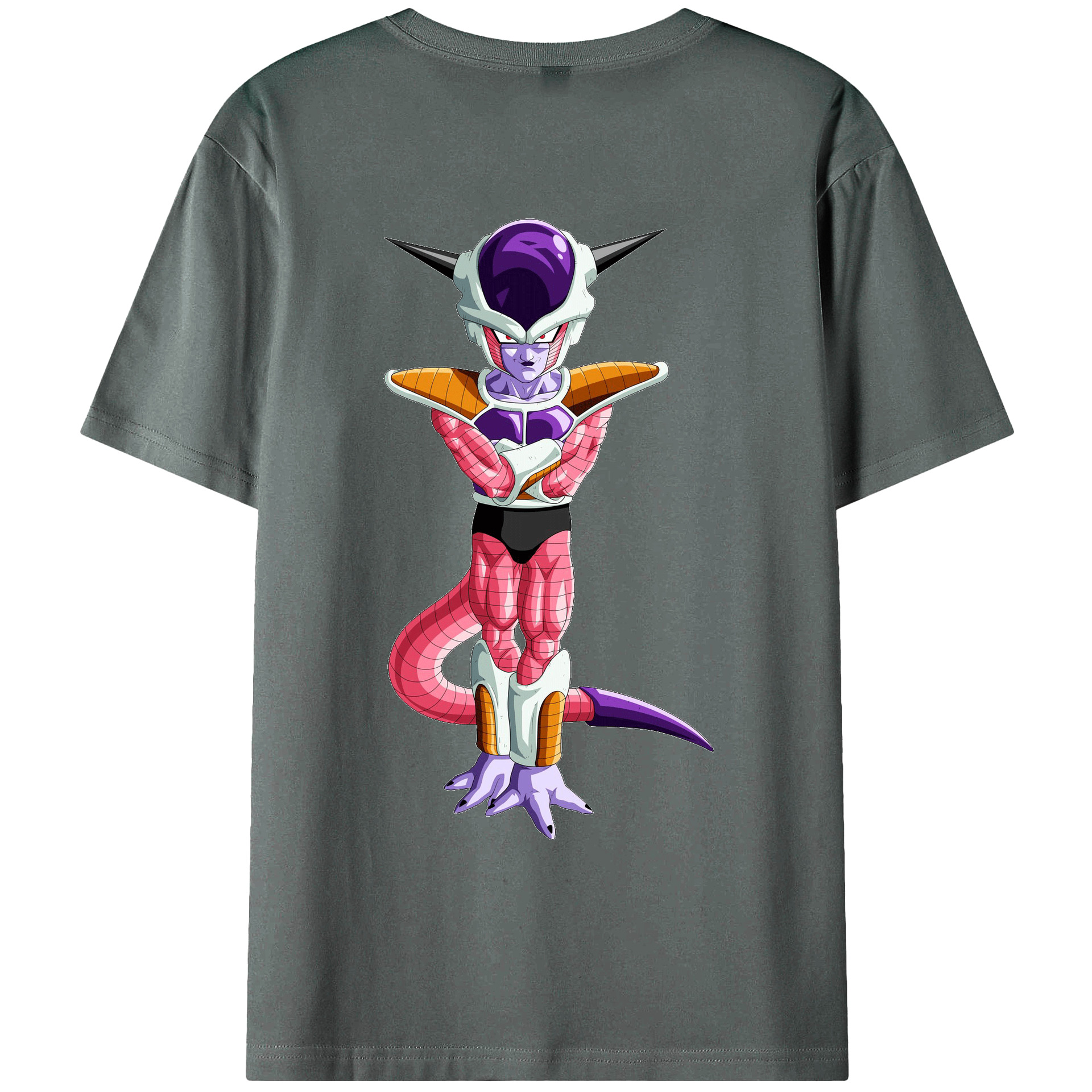 （画像用） ドラゴンボール フリーザ DRAGON BALL Frieza 綿100％ メンズ半袖Tシャツ（バックプリント） 通気性